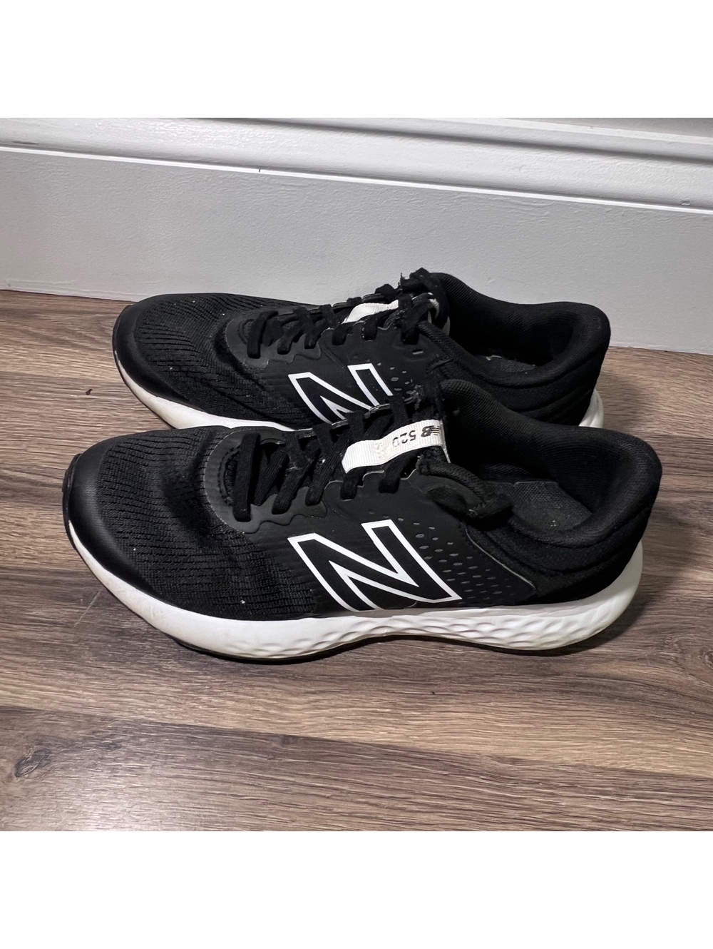 New Balance black running shoes, women's size 8
